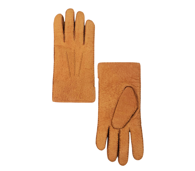 Anika (Vertical Pores) - Peccary leather gloves - women