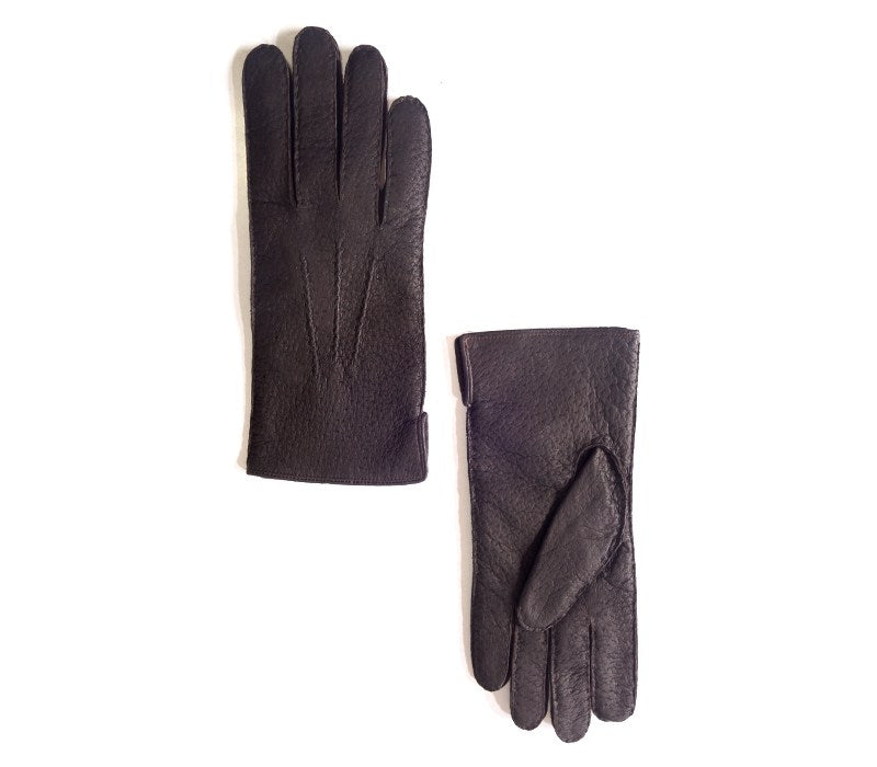 black peccary leather gloves alpamayo