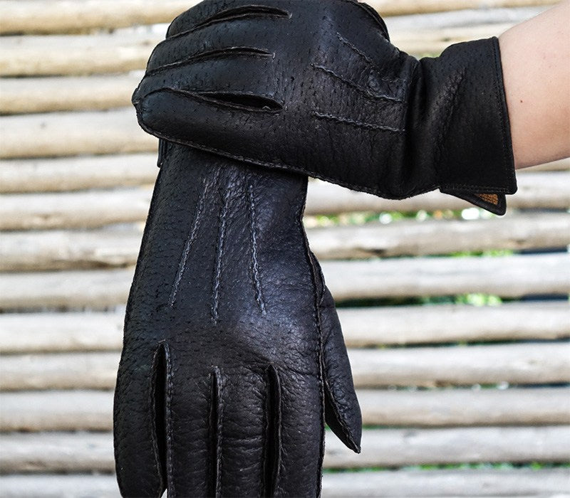 Fine Leather Gloves Dents Clifton Unlined Peccary Leather Gloves
