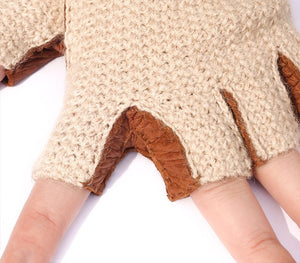 details peccary gloves fingerless crochet baby alpaca
