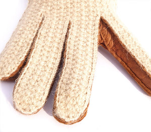 details fingers crochet baby alpaca nuria peccary leather gloves