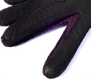 camila peccary gloves black