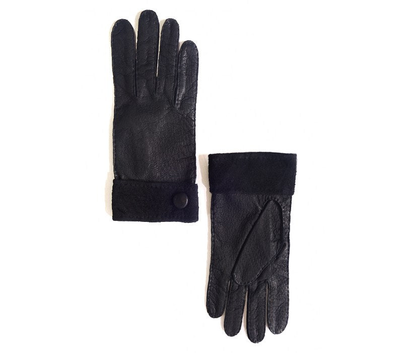 peccary leather gloves black sebastian