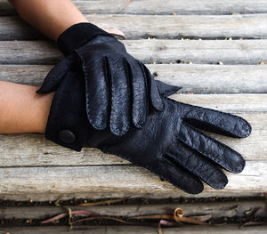 sebastian black peccary gloves