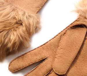 Arisa - Peccary leather gloves - women
