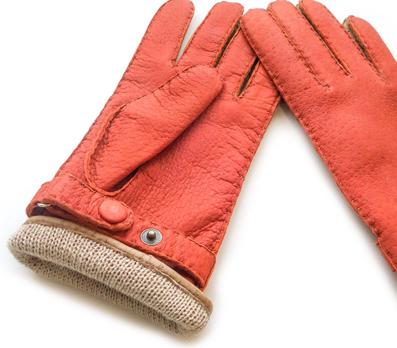 Eva - Peccary leather gloves - women