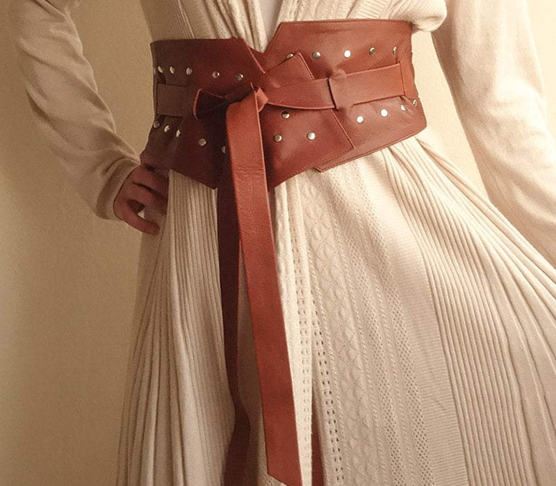 Gemina Goatskin Leather Belt