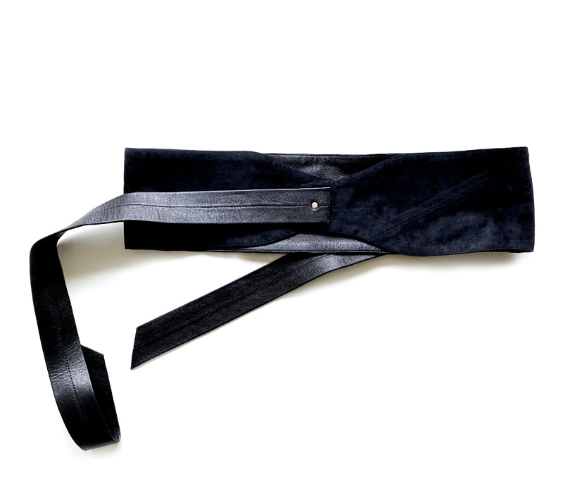 Celandia Goatskin Suede Leather Belt